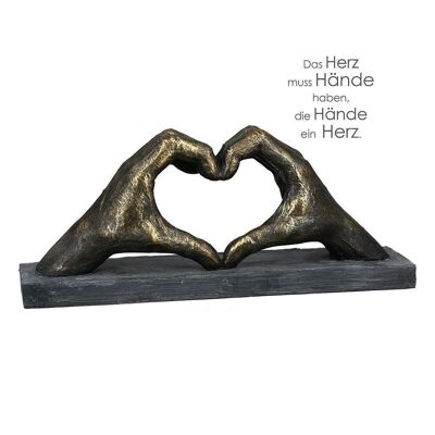 Escultura"Corazón de manos"Poly4707