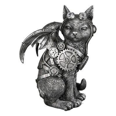 Skulptur"Steampunk Cat"Poly VE 24715
