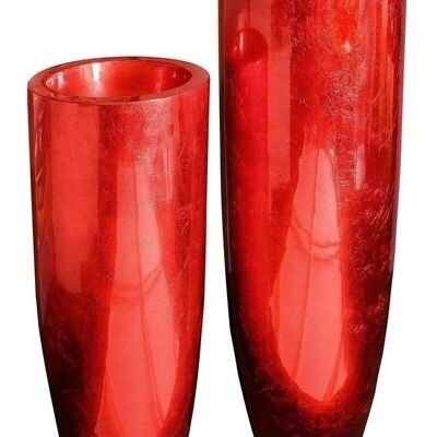 Planter "Konus" red H.115cm4717