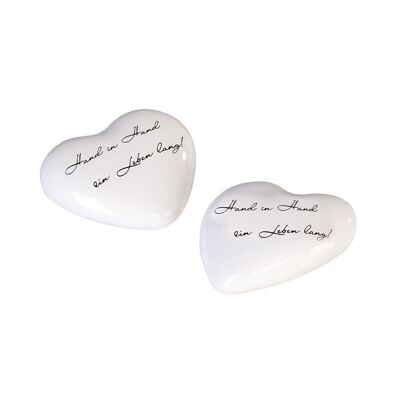 Heart "Promise" porcelain white/silver VE 124740