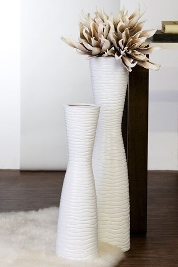 Vase "Tamera", céramique, blanc, H.77/D.164746 1