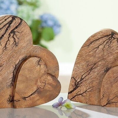 Coeur en bois "Rustique" VE 64748