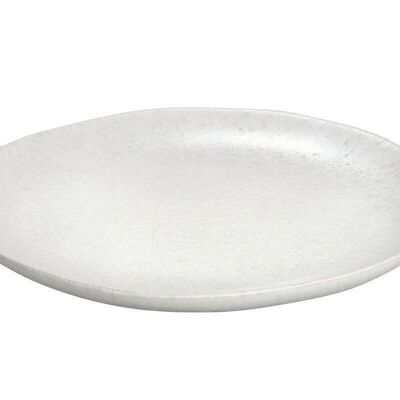 Piatto in ceramica "Branco" bianco VE 64765