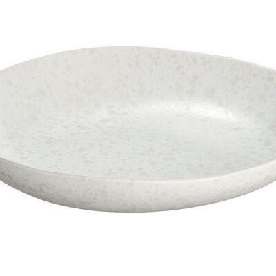 Ceramic plate deep "Branco" white VE 64767
