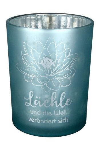 Lanterne en verre "nénuphar" VE 12 so4839 5