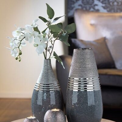 Ceramic bulbous vase "Magma" VE 24874