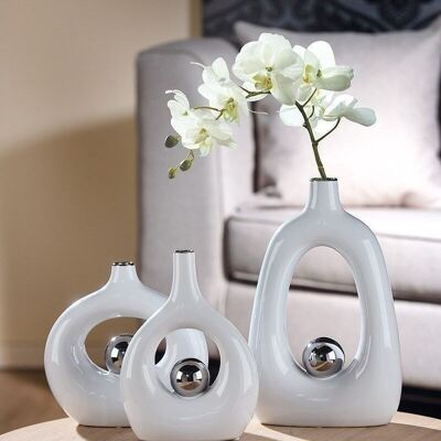 Ceramic wide neck vase "Tonda" VE 24878