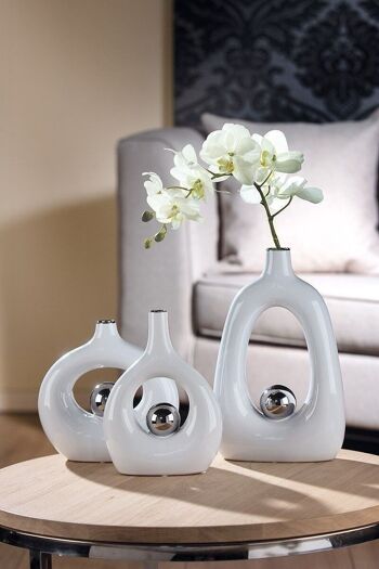 Vase à col en céramique "Tonda" VE 24879 3