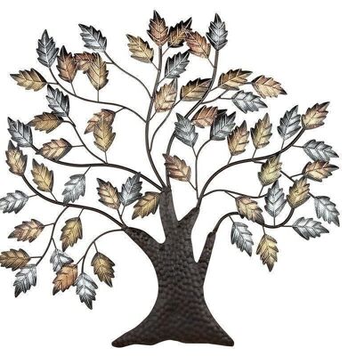 Metal wall relief tree VE 24955