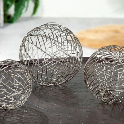 Boule déco en fer "Wires" VE 64994