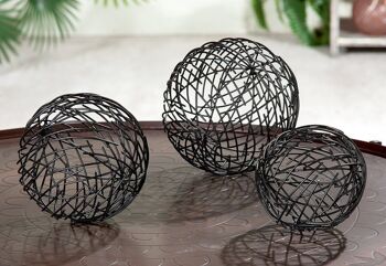 Boule déco en fer "Wires" VE 64998 1