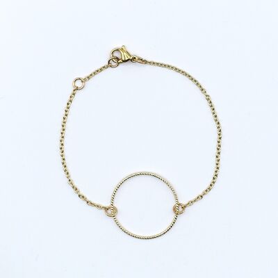 Ring gold plated bracelet