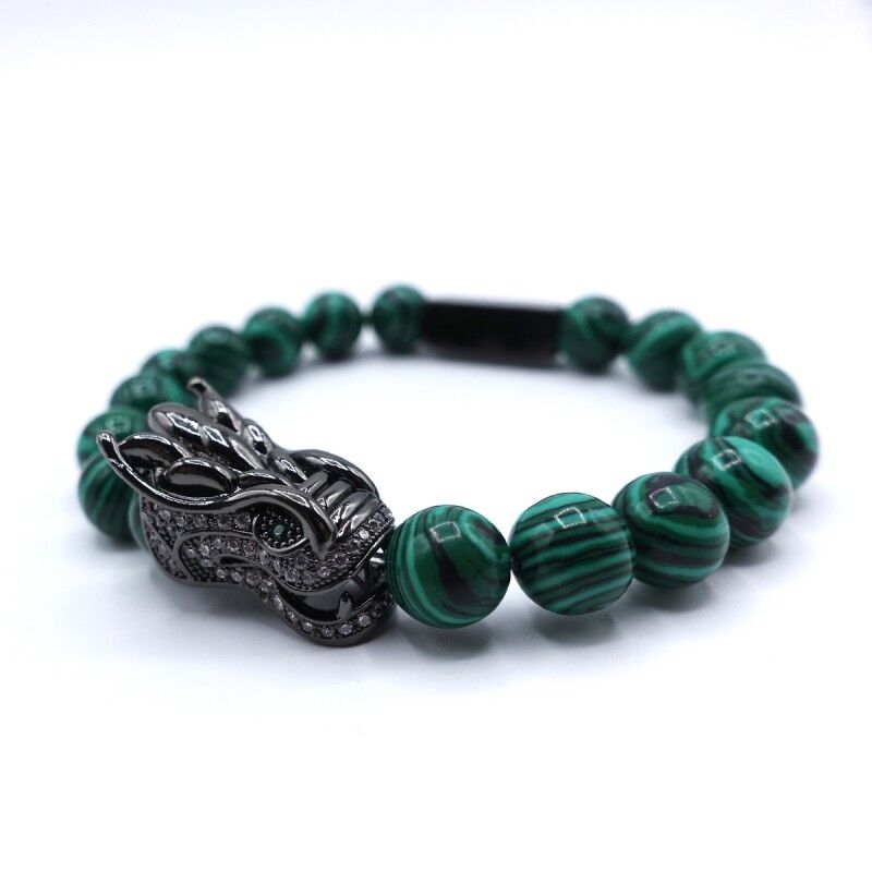 Bracciale del drago in malachite