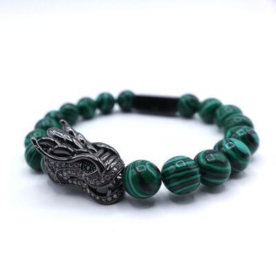 Malachite Dragon Bracelet