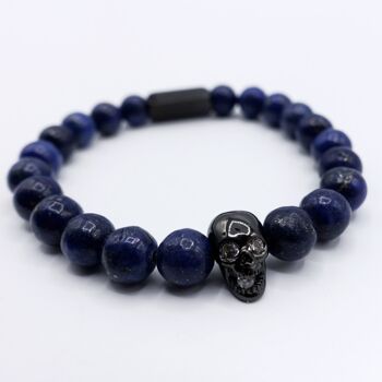 Bracelet bleu en Lapis Lazuli 1