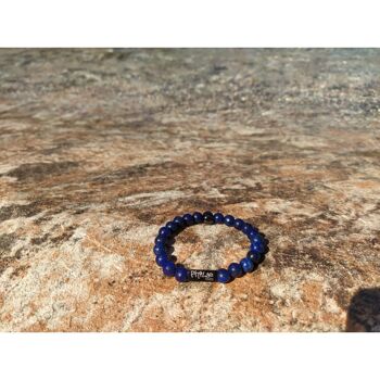 Bracelet bleu en Lapis Lazuli 2
