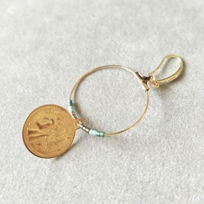Boucles d'oreilles Femme Pièce d'or
