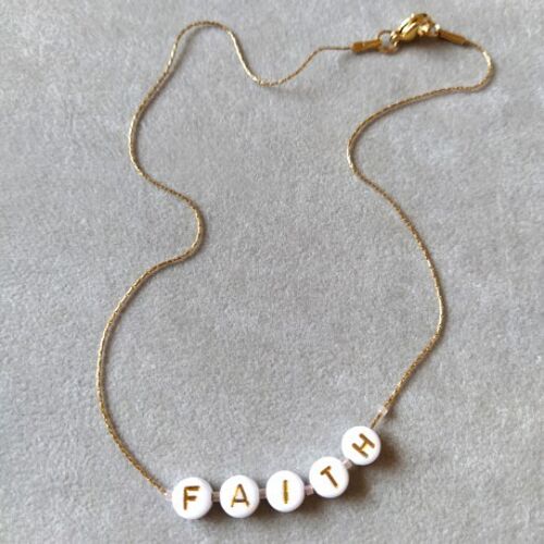 Collier Femme à message personnalisable*