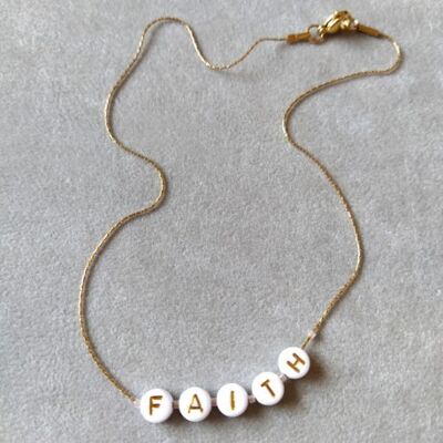 Women's necklace with customizable message*