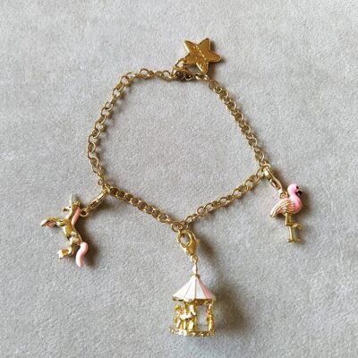 Bracelet Femme pour charms or