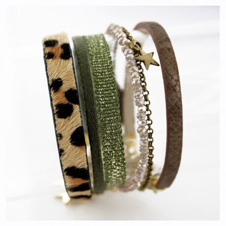 Helena Magnetic Half Cuff Bracelet - Montana Leather Designs