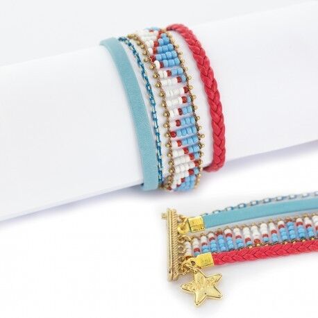 Bracciale a polsino magnetico indiano da donna