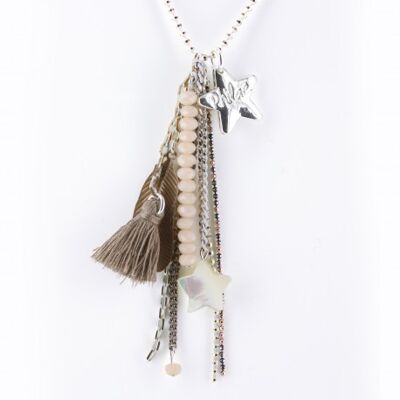 Collana lunga "Multi-pendenti" nude