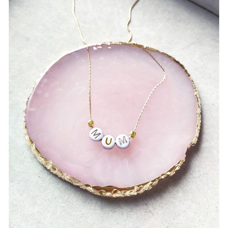 Women's necklace with customizable message