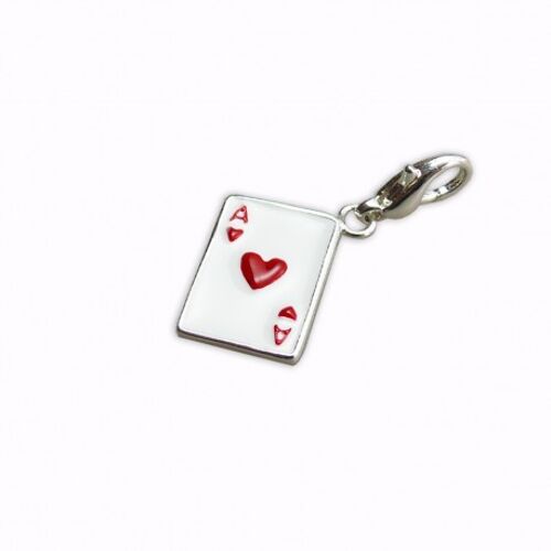 Charm Carte As de coeur