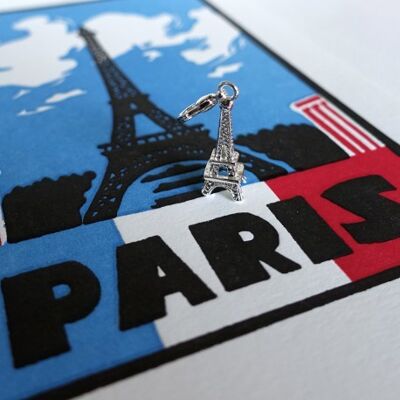 Charm Tour Eiffel argenté