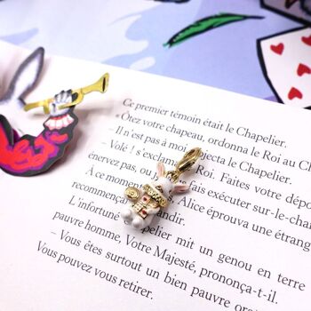 Charm lapin d'Alice - Or 1