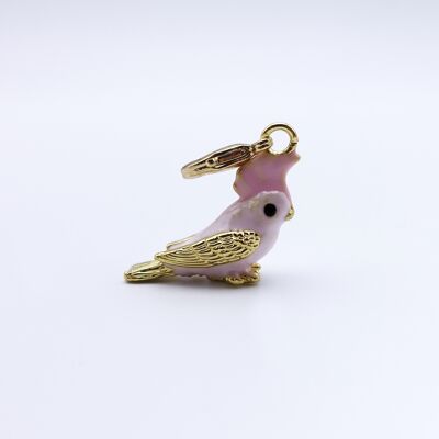 Gold Parakeet Charm