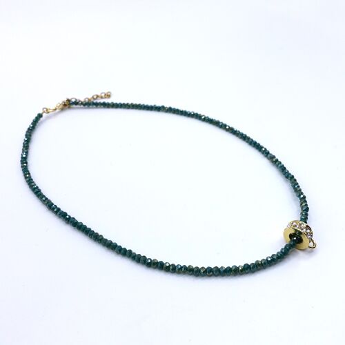 Collier cristal vert