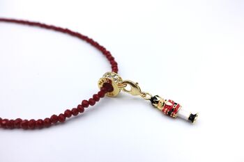 Collier cristal rouge