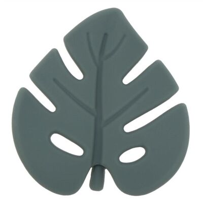 Leaf Silicon Teether | Blue Green