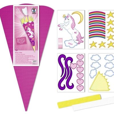 School Cone Craft Set Easy Line "Unicorn"