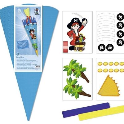 Set d'artisanat de cône scolaire Easy Line "Pirate"