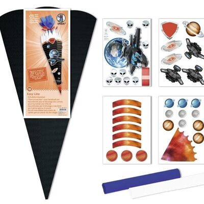 Set artigianale cono scuola Easy Line "Astronave"