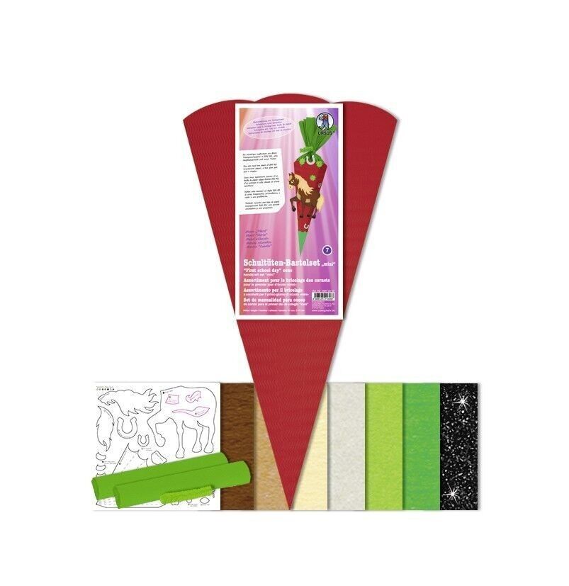 Set artigianale cono scuola mini "Cavallo"