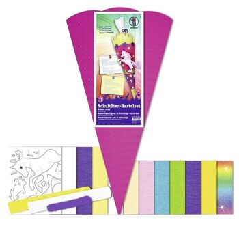 Kit de bricolage cône scolaire "Licorne" 4