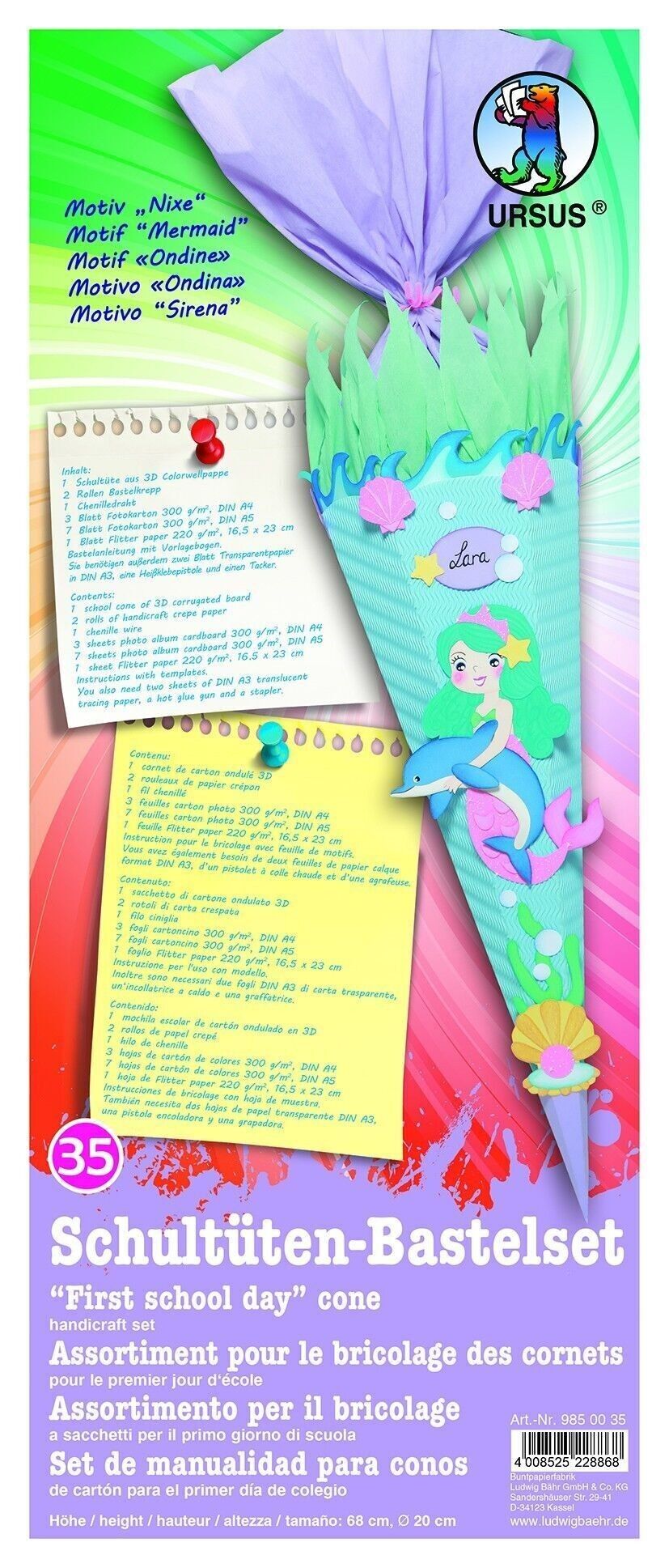 Set di coni per la scuola "Sirenetta"