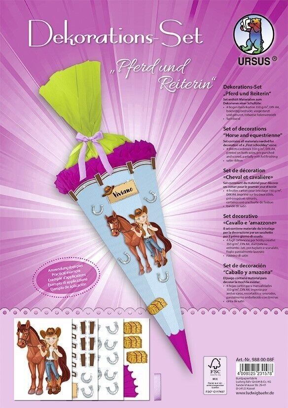 Set decorativo "Cavallo e cavaliere"