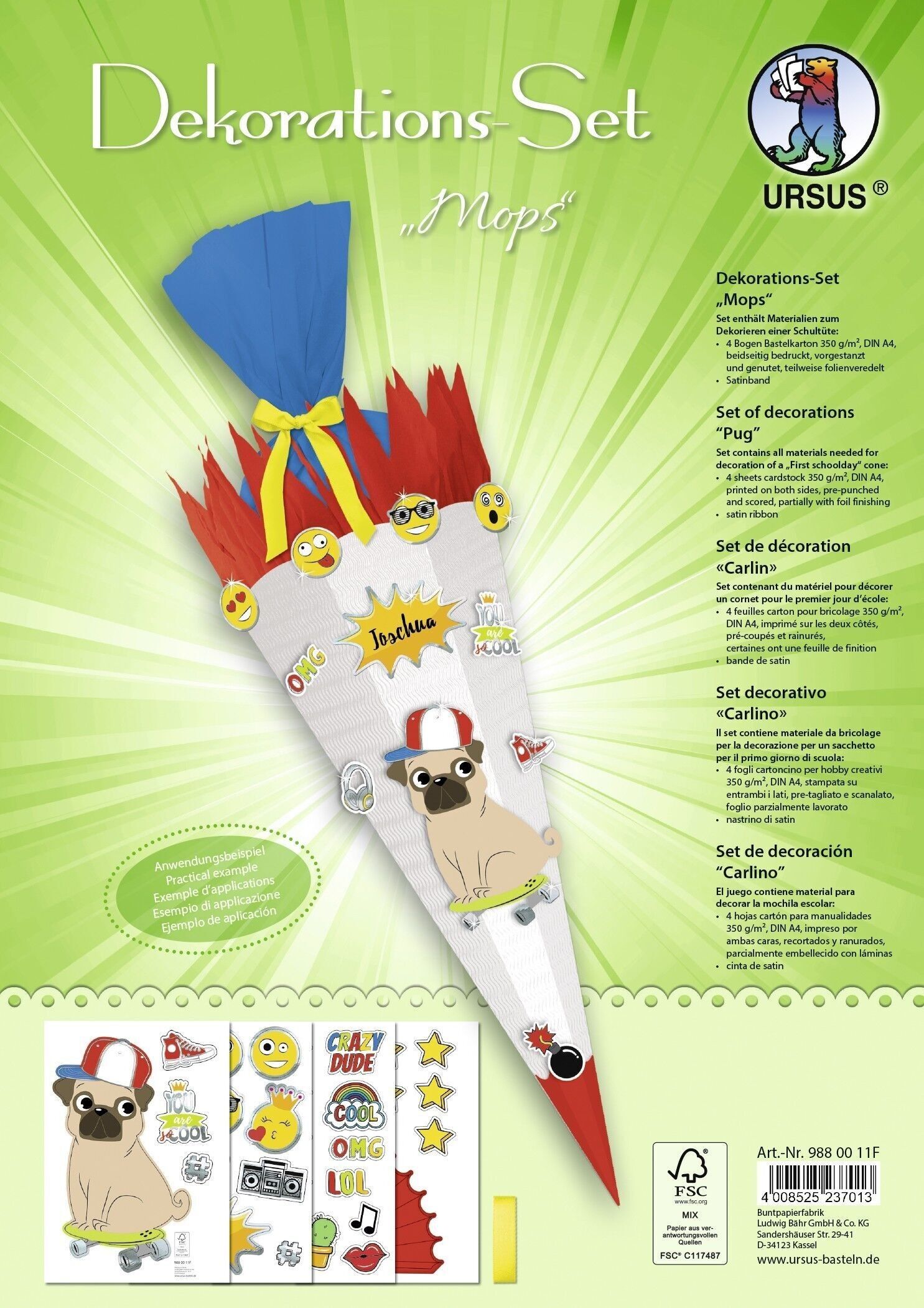 Set decorativo "Carlino"