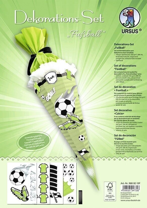 Dekorations-Set "Fußball"