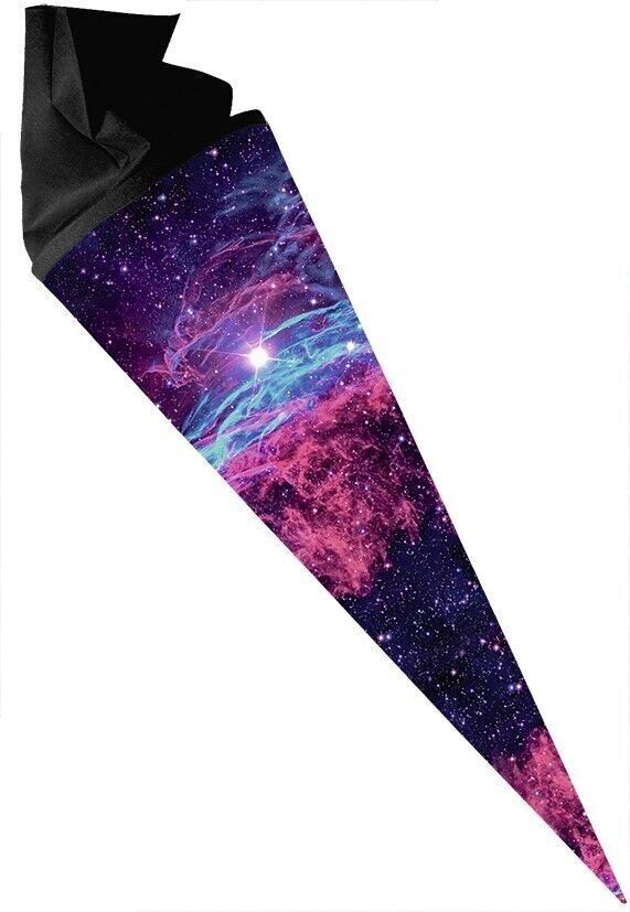 Cono scuola artigianale con manica in feltro "Nebula"