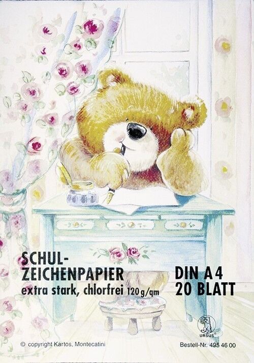 Zeichenblock "Teddybär", DIN A4
