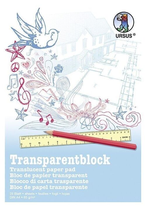 Transparentblock (65 g/m²), DIN A4
