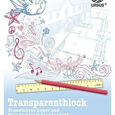 Transparent block (65 g/m²), DIN A4