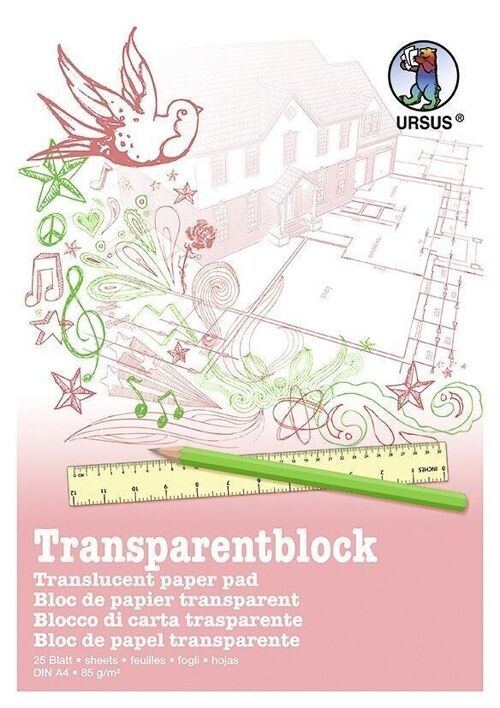 Transparentblock (85 g/m²), DIN A4
