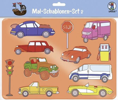 Mal-Schablonen-Set 2 (Jungs)